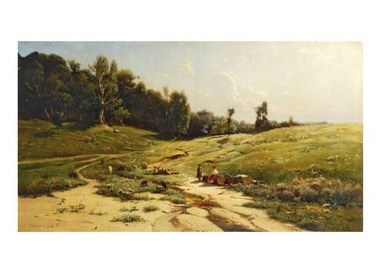 Листівка Українське мистецтво - Літній день, 1884
