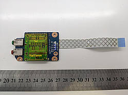 Плата USB, audio, cardreader Lenovo G560e, LS-7013P