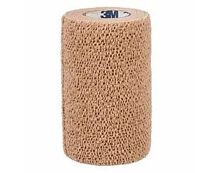 Бинт аутоадгезійний еластичний, що самофіксується, 3М Coban/Кобан тілесний 10 см х 4.5 м