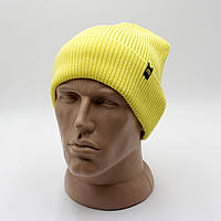 Шапка Uno желтая, Тактическая шапка женская\ мужская для спорта, Шапка вязаная мужская на голову осень/зима