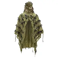 Пончо маскировочное Helikon-Tex® LEAF GHILLIE - US Woodland