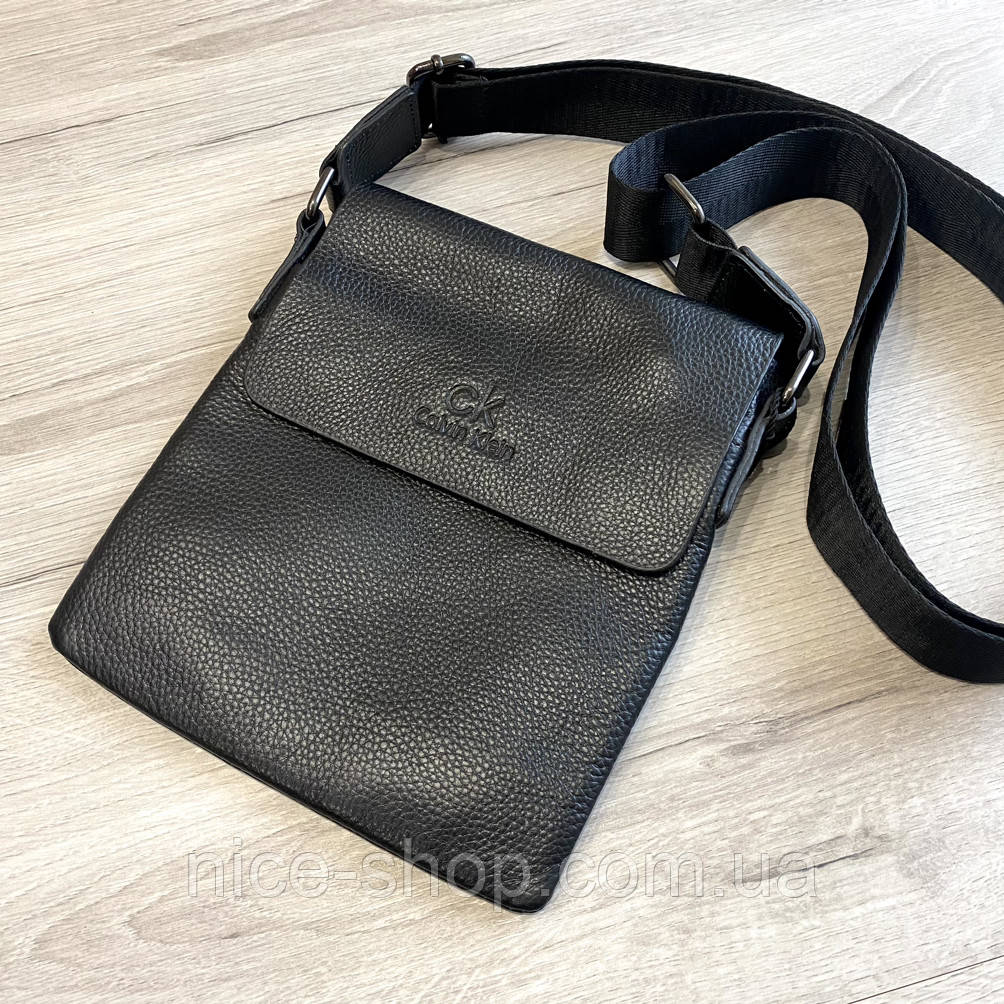 Чоловіча шкіряна сумка СК планшетка