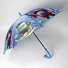 Дитяча парасолька для хлопчика з яскравим принтом Among Us, Синя парасолька тросина для хлопчиків топ