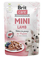 Brit Care Mini pouch з філе ягнят в соусі для собак для цуценят, 85 г