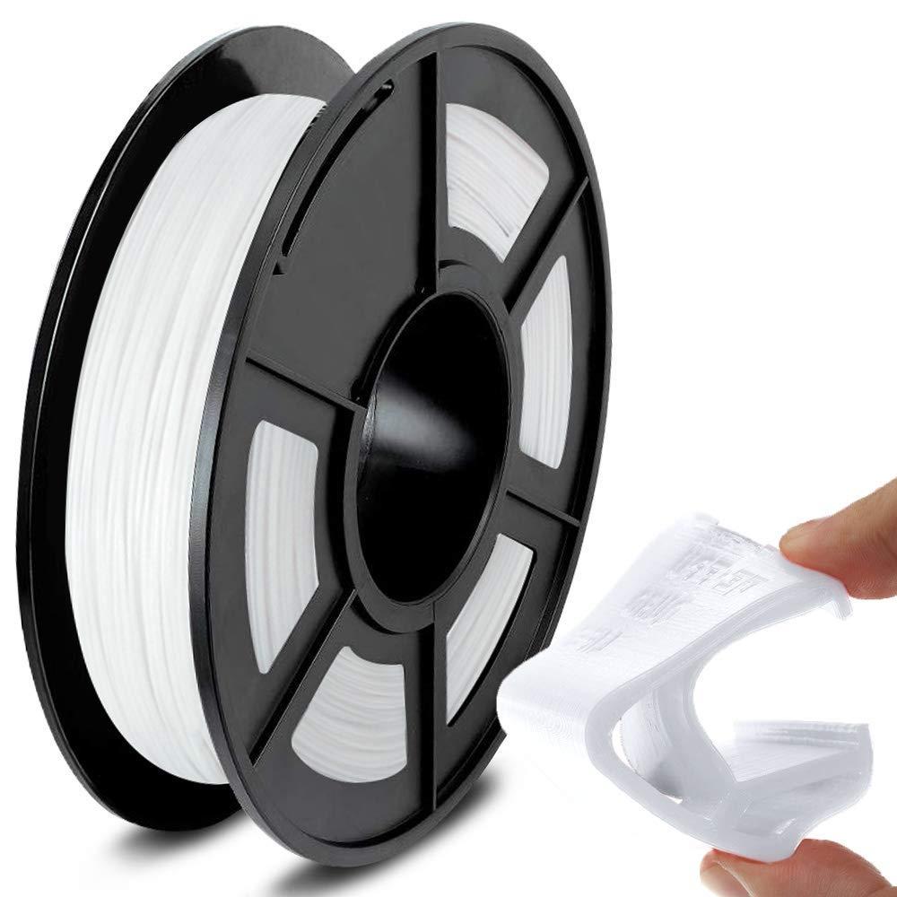 TPU пластик/филамент для 3D принтера SUNLU, Filament Белый 1.75мм - фото 1 - id-p2141903860