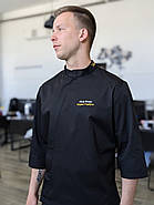 Кітель з вашим Логотипом Hobart 160 Чорний/Білий, фото 6