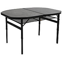 Стіл Bo-Camp Northgate Oval 120x80 cm Black/Grey (1404187) DAS302568