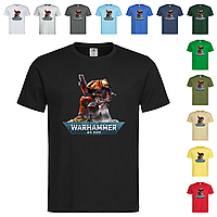 Черная мужская/унисекс футболка С принтом Warhammer (21-41-3)