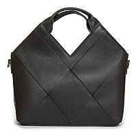 Женская кожаная сумка темно-серая Alex Rai сумка плетенка кожаная класическая женская сумка городская