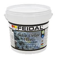 Декоративная краска с эффектом сатина Feidal Satin Dekor Weiss 1 кг