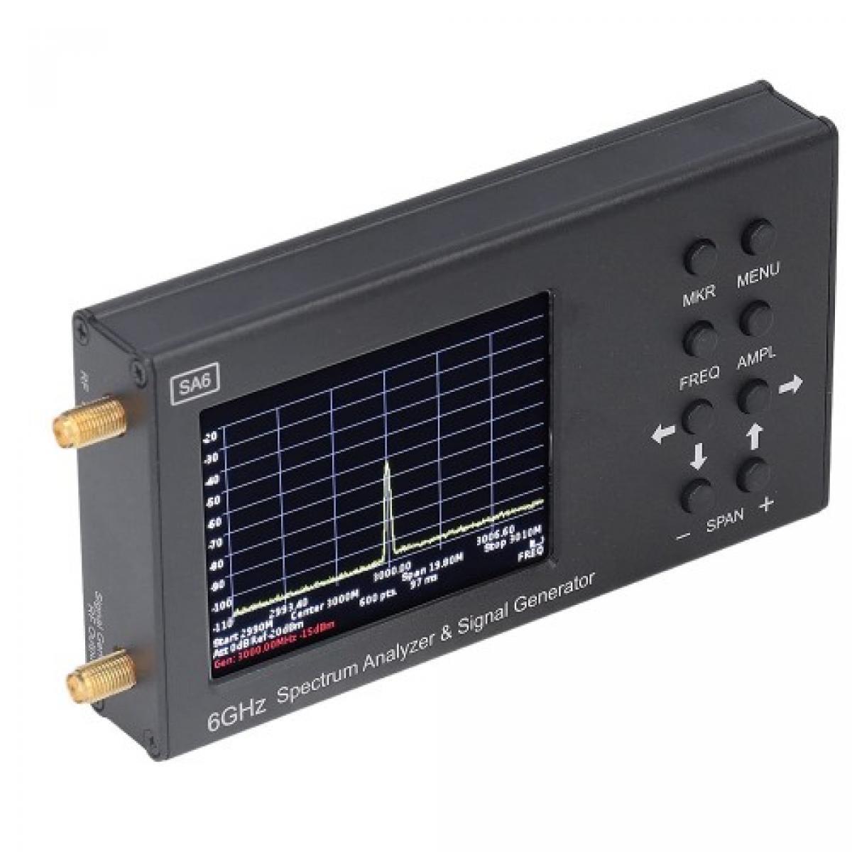 Аналізатор спектра SA6 (35 МГц до 6.2 ГГц) без адаптерів SMA-BNC SMA-UHF