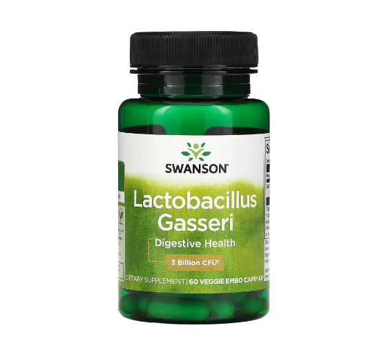 Swanson, лактобактерії гасері, 3 млрд КУО, 60 вегетаріанських капсул, фото 1