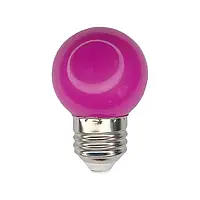 LED лампа 1W E27 фиолетовая