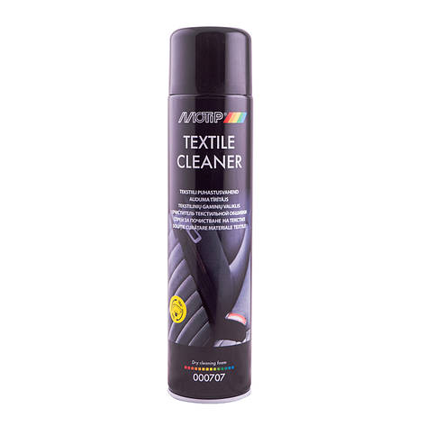 Аерозольний очищувач текстильної оббивки Black Line Motip 600 мл, фото 1