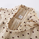 Піжама жіноча, муслінова піжама, комплект для сну із шортами, розмір м, фото 6