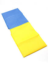 Прапор України жовто-блакитний 90 см на 135 см з поліестеру, стяг великий з кишенею для древка флагштока