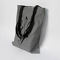 Сумка Шопер Герб Рефлектор большая, патриотическая серая сумка для покупок, шопер из ткани рефлектор топ