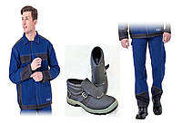 Спецодяг захисний комплект для зварювальника: куртка, штани вогнестійкі та спецвзуття