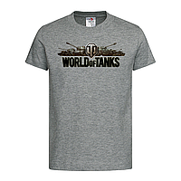 Сіра дитяча футболка World Of Tanks logo (21-42-1-сірий)