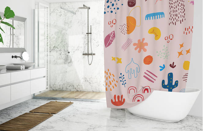 Штора для ванної Cuddly Tropichome 180x200 cм, фото 3