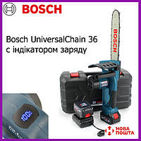 Аккумуляторная цепная пила Bosch Universal Chain 36 (36V 6.0Ah). АКБ пила Бош