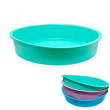 Силіконова форма A-Plus 1948 Бісквітниця з гладким дном 25х25х5 см