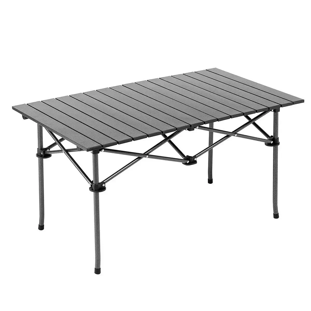 ReadySet Camping Table: черный туристический складной стол в чехле, прямоугольный, размером 95x57x50 см - фото 1 - id-p2141917110