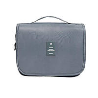 Дорожня підвісна косметичка-органайзер 23х17х8 см Сірий (370388)