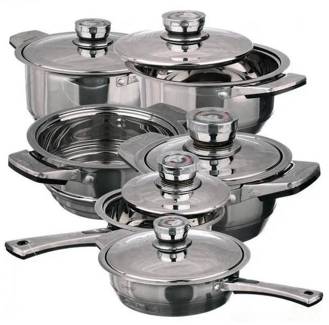 Купить Набор кастрюль с крышками и сковородой Z.P.T. International