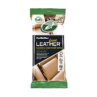 Салфетки для очистки и кондиционирования кожи 'Кожа Люкс' Turtle Wax LUXE LEATHER WIPES (24 шт) 1 уп