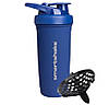 Шейкер спортивний SmartShake металевий Reforce Stainless Steel 30oz/900ml Navy Blue, фото 3