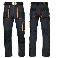 Штани робочі захисні демісезонні унісекс з кишенями спецодяг робочий FORECO T, робочі штани