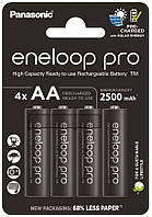 Аккумулятор Panasonic Eneloop Pro AA 2500mAh (1,2V 4 шт) (BK-3HCDE/4CP)