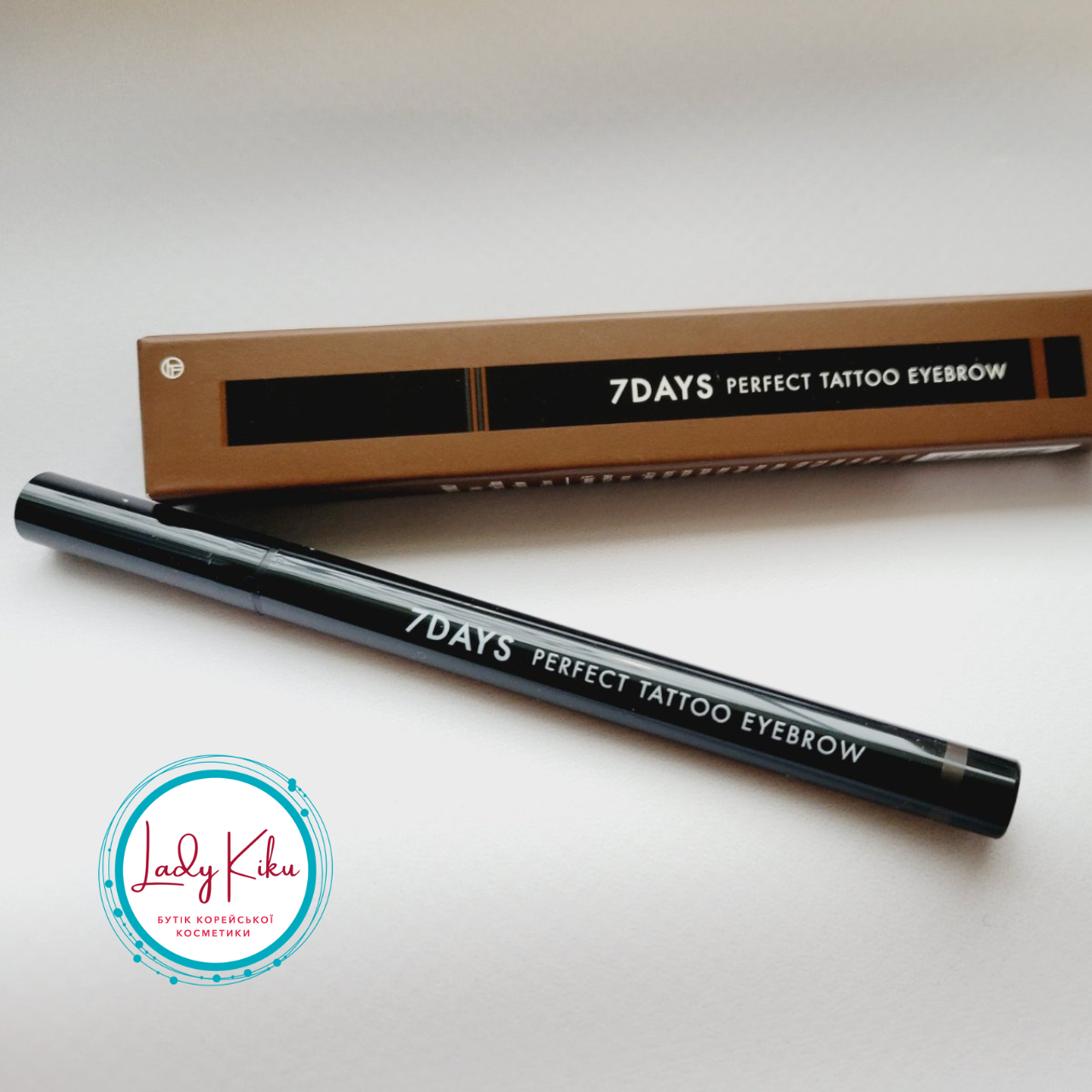Підводка тінт для брів коричневий TonyMoly 7 Days Perfect Tatoo Eyebrow # 03 Brown, 0.4g
