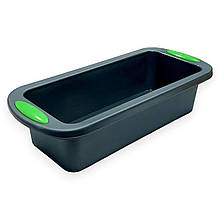 Силіконова форма LuxShine 238-1 для випікання хліба та кексу з гладким дном сіра