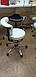 Стілець майстра БІЛИЙ мод 8085 Стілець для лікаря стоматолога зі спинкою стільці майстра манікюру стільчик косметолога, фото 9