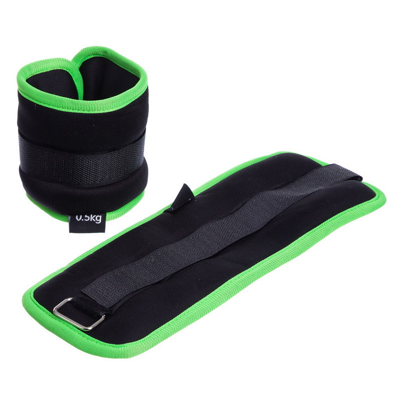 Обтяжувачі-манжети для рук та ніг з металевими кульками SP-Sport FI-1303-1 2x0.5кг, фото 1