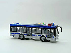 Автобус Yi Wu Jiayu "Police" 28 см музичний синій RJ5513A