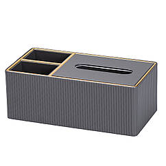 Серветниця на стіл із двома додатковими відділеннями • органайзер для серветок Lugi