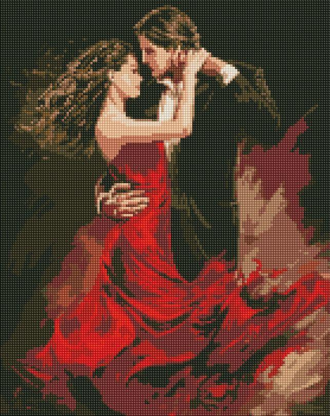 Картина мозаїка Ідейка Танго кохання ©art_selena_ua (AMO7802) 40 х 50 см (На підрамнику)