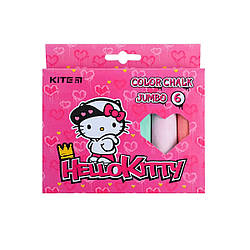 Крейда кольорова 6шт. JUMBO, Kite Hello Kitty HK21-073