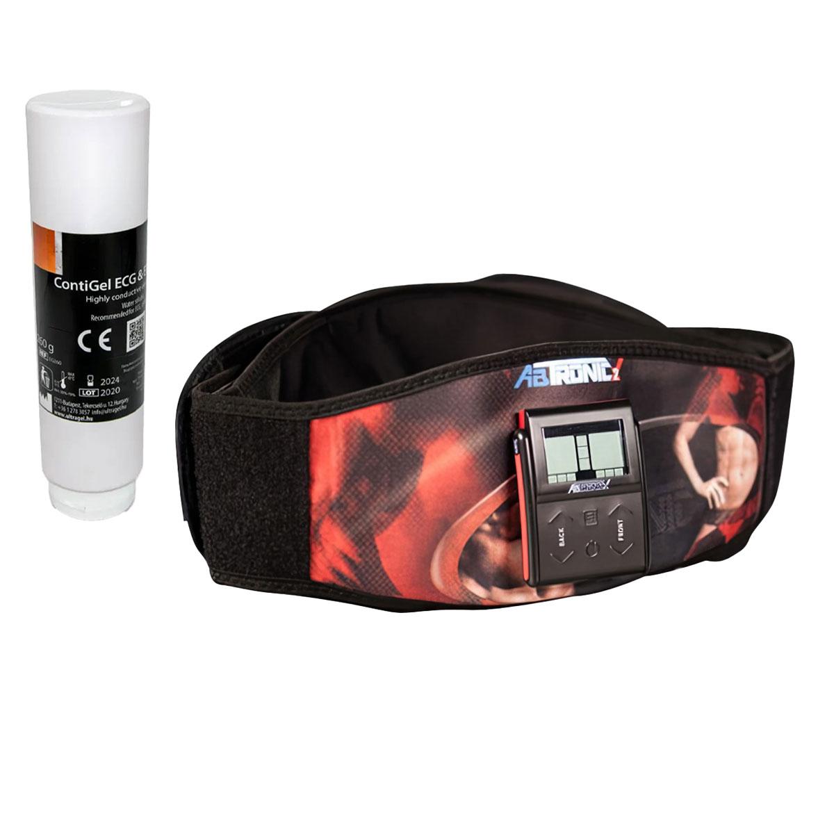 Комплект пояс міостимулятор для схуднення AB Tronic X2 та гель для міостимулятора Zero ContiGel 250 мл., фото 1