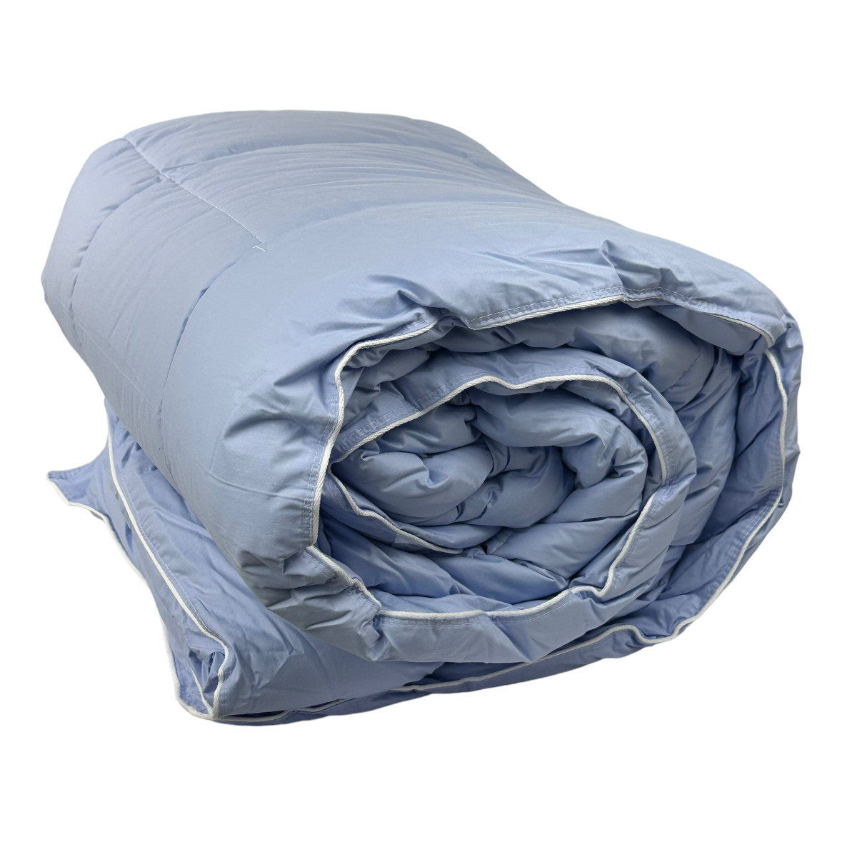 Одеяло евро закрытое Arda Лебединый пух 20324 195х215 см синее - фото 2 - id-p2141943753