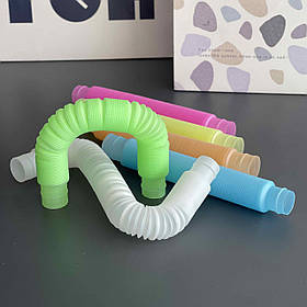 Іграшка антистрес "Труба" фосфорна, середня, Игрушка антистресс "Труба"