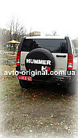 Чехол для запасного колеса на Hummer H3 (Хаммер Х3) с логотипом. Изготовление 1 день.