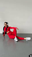 Стильный женский спортивный костюм с пуш ап, комплект для фитнеса с рашгардом и лосинами цвета в ассортименте