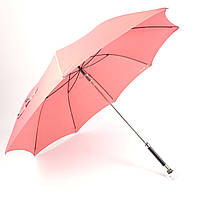 Эксклюзивный женский зонт-трость Pasotti, полуавтомат, 8 спиц, пудровый, в шикарной подарочной коробке