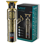 Акумуляторна машинка для стрижки від USB + 4 насадки, VGR V-073 / Бездротовий чоловічий тример для стрижки, фото 10