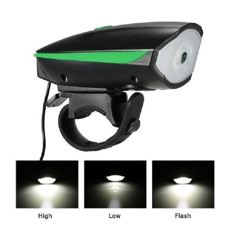 Велофара USB FY-058+велосипедний дзвінок на виносної кнопки, фото 1