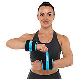 Обтяжувачі-манжети для рук та ніг з металевими кульками Zelart FI-2502-4 2x2кг, фото 9